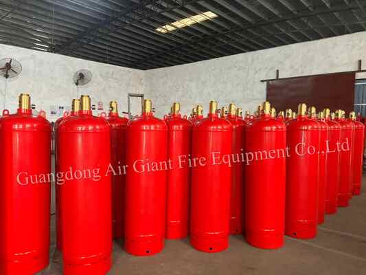 Calidad  HFC227ea fire suppression system cylinder for telecommunication room Fábrica