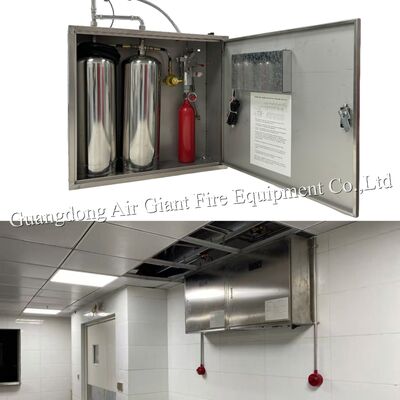 Calidad  Double Bottles Commercial Kitchen Hood Fire Suppression System For Grease Ducts Fábrica