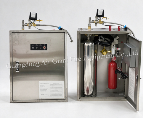 Calidad  Single Bottle Fully Automatic Commercial Kitchen Fire Suppression System Fábrica