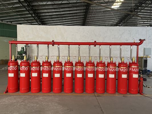 de sistema de 4.2MPa Hfc227ea extinción de incendios para el sitio de la telecomunicación