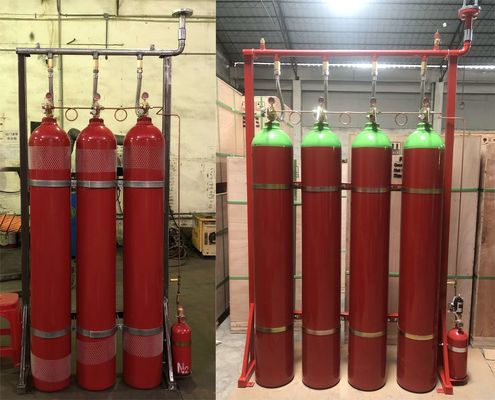 sistema de gas inerte de 80Ltr 140Ltr Argonite IG55 para la lucha contra el fuego