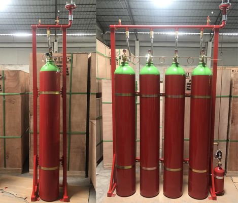 Extinción de incendios incluida del extintor del sistema del gas de la inundación IG55 Argonite