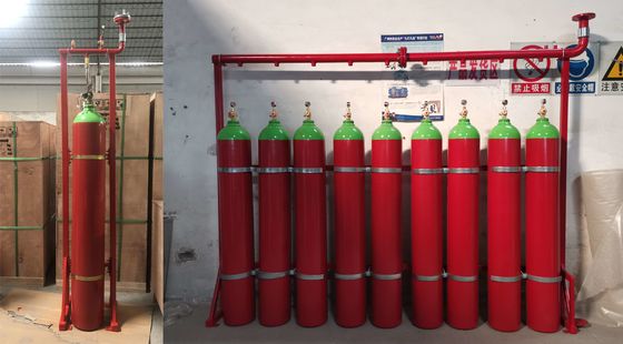 Extintor del sistema de gas inerte del nitrógeno IG100 1770m m