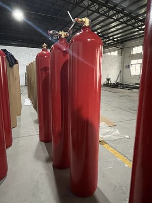 Cilindro de gas del CO2 del sistema de extinción del CO2 70Ltr en sitio de la batería