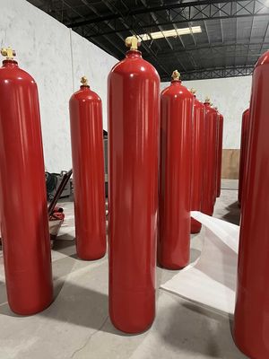 Extinción de incendios del sistema del dióxido de carbono de los cilindros del CO2 en sitio de la telecomunicación