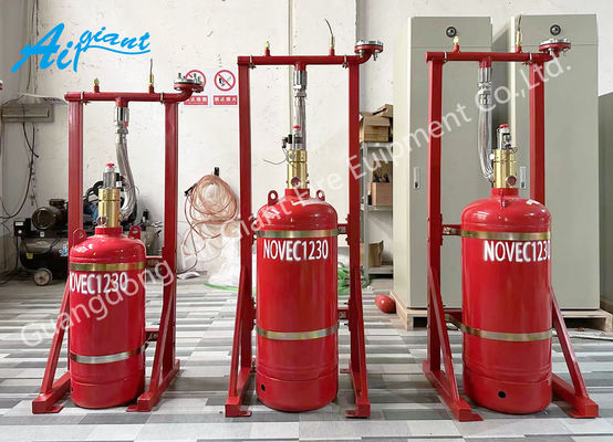 Cafss Sistema de extinción de incendios sin contaminación para inundación cerrada Novec1230 Sala de telecomunicaciones