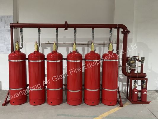 Sistema de extinción de incendios no conductor HFC227ea para la sala de baterías