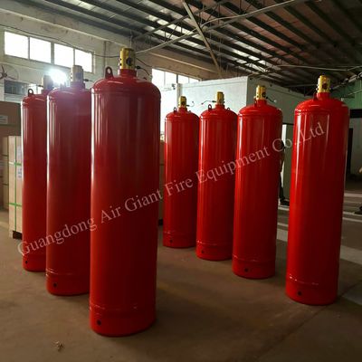 Sistema de extinción de incendios FM200 de cilindro rojo de 180L personalizado