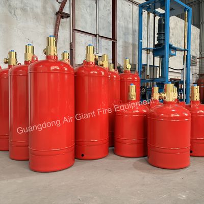 cilindro para el sistema automático de extinción de incendios FM200 sin residuos para la sala de almacenamiento