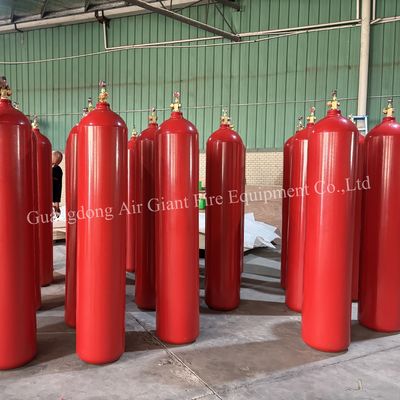 Sistema de extinción de incendios de gas inerte IG55 de argonita personalizado cilindro con detección de llama