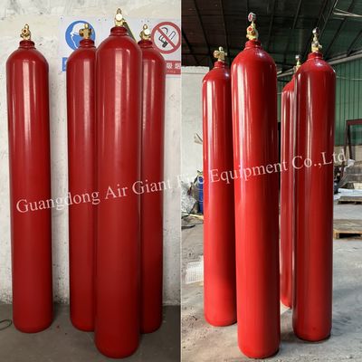 Guangzhou fábrica de gas inerte argón IG55 IG100 IG541 cilindro del sistema de extinción de incendios