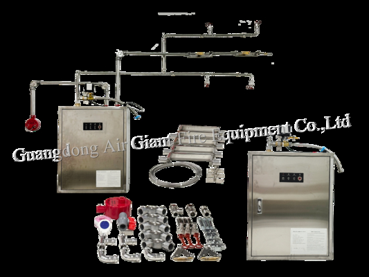 Sistema automático de extinción de incendios químicos húmedos