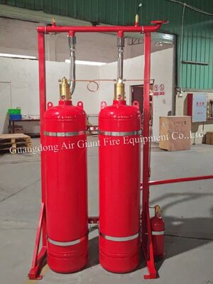 Sistema de extinción de incendios HFC227ea respetuoso con el medio ambiente sin contaminación para salas de telecomunicaciones